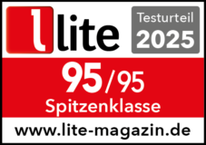 lite-magazin - Testurteil 2025: Spitzenklasse (95/95 Punkte)